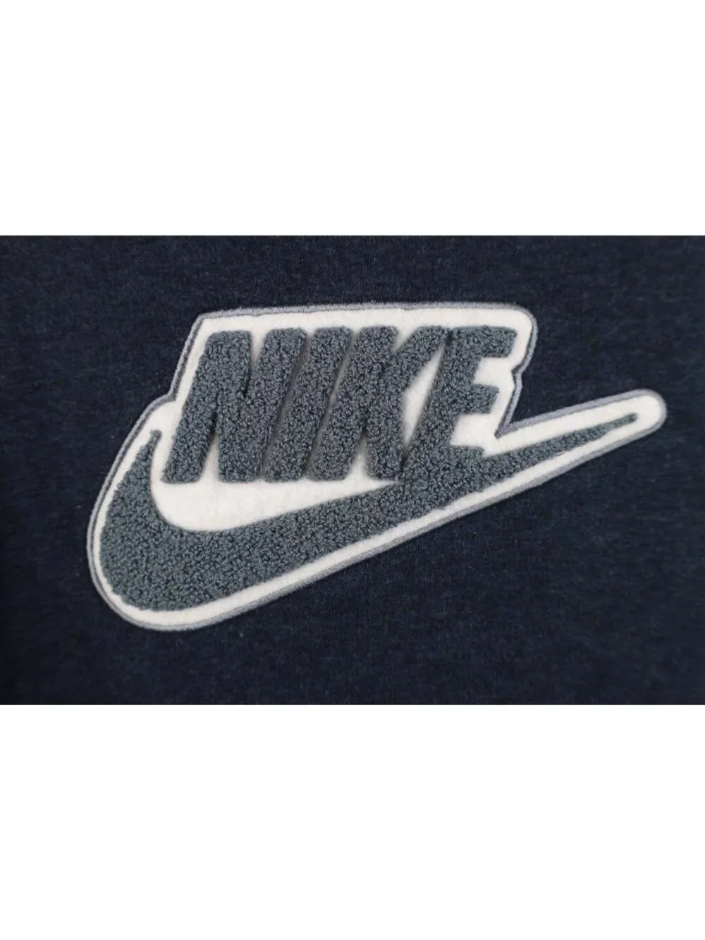 Vintage Y2K Nike Womens XL Travis Scott Big Swoosh Felt Patch Hoodie Sweatshirt